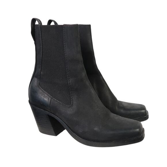 rag & bone Black Ankle Boots - Picture 1 of 8
